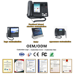 Teléfono <span class=keywords><strong>Fijo</strong></span> Inalámbrico Inteligente con Tarjeta SIM 4G LTE, Terminal Telefónico PSTN para Escritorio, Hotel, Hogar <span class=keywords><strong>y</strong></span> Oficina, Teléfono Android - Product Image 2