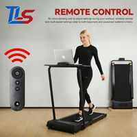 Tapis de course électrique pliable compact avec accoudoirs pour la marche et la course, idéal pour les petits appartements et la maison