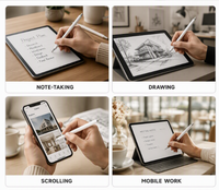 Stylet universel en gros, stylet tactile sans batterie avec capuchon magnétique, pour iPad, iPhone, tablettes Samsung et Android