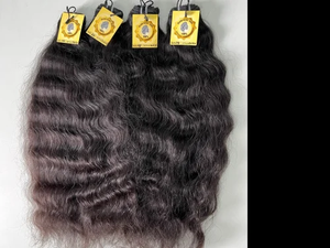 Extensiones de Cabello Natural Rizado de 20 Pulgadas, Tejido a Máquina, Colección de la Mejor Calidad a Precio de Mayoreo - Product Image 2