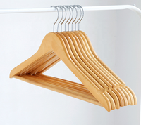 Top en bois massif/chemise/manteau/veste/cintre de costume avec encoches et super marché de bar vente chaude