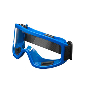 Lunettes de protection pour le ski, monture bleue transparente, lunettes de sécurité réglables pour le travail, le meulage et l'utilisation en extérieur - Product Image 1