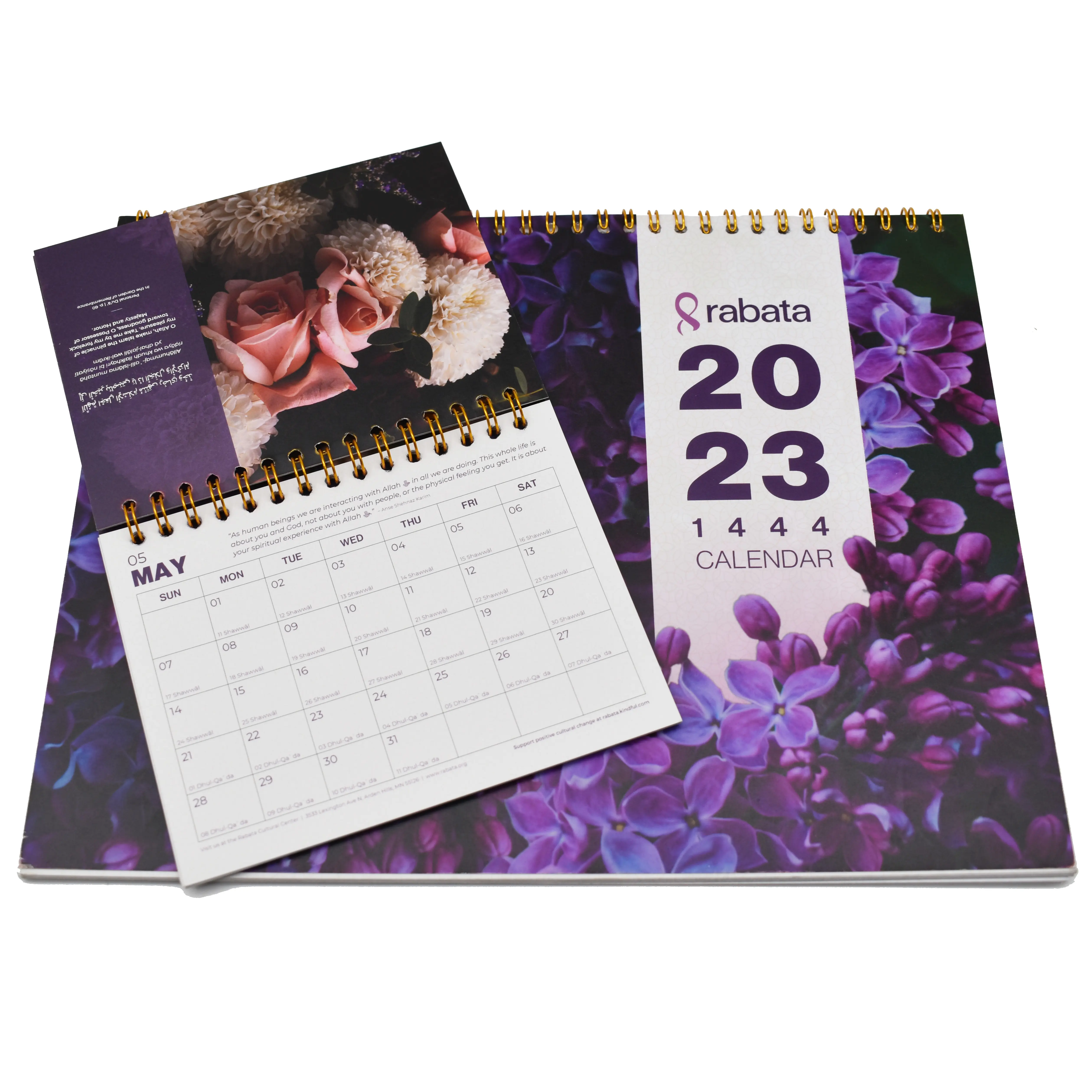 Großhandel Tisch Schreibtisch Wand Custom Design Flip Geschenk Kalender Druck mit Umschlag Verpackung