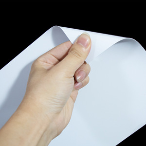 Lámina de PVC brillante blanca Ai Cai de 0.32-1.1 mm, tamaño personalizable para procesamiento de tableros de plástico - Product Image 1