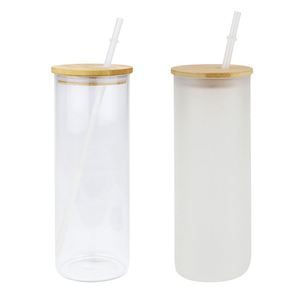Vaso Recto de Vidrio Esmerilado Sublimable Moderno de 25oz, Ideal para el Regreso a Clases, Gran Venta - Product Image 1