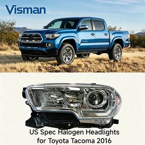 Conjunto de Faros Delanteros Halógenos Estilo Fábrica, Especificación Estadounidense, para Toyota Tacoma 2016 - Product Image 1