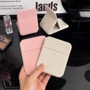 Custom Logo Modern Round PU Leather Folding Pocket <b>Mirror</b>-Portable Makeup <b>Mirror</b> for Travel Wallet Size Compact <b>Mirror</b> Wholesale - Product Image 2