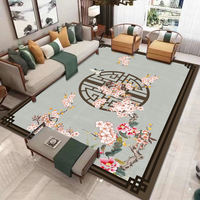 China Factory Polyester Area Rug Wall to Wall Mat Printing Washable 3d Large Oriental Traditional Living Room Carpets