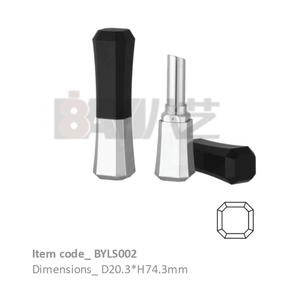 Tubos de Delineador de Ojos de Metal Plateado de Lujo, Botella Vacía Redonda Única para Delineador Líquido con Pincel para Maquillaje - Product Image 2