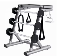 Équipement de gymnastique commerciale barre d'haltères fixes ensemble d'haltères de stockage poids gratuit Machine poignée cadre support d'haltères pour salle de sport