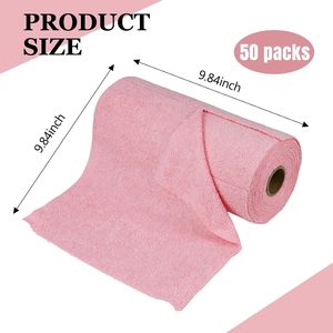 Chiffons absorbants réutilisables pour la vaisselle, serviettes de lavage et de séchage pour voitures, chiffons de nettoyage en microfibre, chiffons non pelucheux, rouleau de serviettes en microfibre - Product Image 2