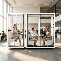 Cabines de bureau modernes et professionnelles pour l'enregistrement individuel, centre d'apprentissage intelligent pour la maison, l'école, l'appartement, avec structure en acier