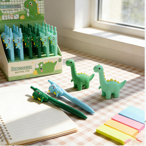 Bolígrafo de Gel 3D con Diseño de Dinosaurio, <span class=keywords><strong>Kawaii</strong></span>, de <span class=keywords><strong>Dibujos</strong></span> Animados, Tinta Negra de 0.7mm, Plástico, Creativo, <span class=keywords><strong>para</strong></span> la Escuela, Oficina, Papelería, Regalo <span class=keywords><strong>para</strong></span> Niños - Product Image 3
