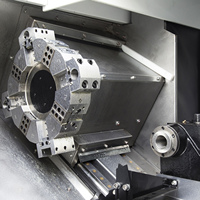 Torno CNC de un solo husillo GD46-400L de alta precisión de 0.005 mm con contrapunto