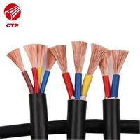 Câble électrique flexible résistant à l'huile en cuivre toronné de type AC chinois, fil PVC 227 IEC 52 (RVV) 300V