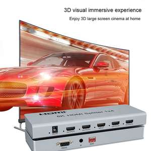 ตัวแยกสัญญาณ <span class=keywords><strong>HDMI</strong></span> แบบ4K 120Hz 8K 60Hz 1x4 7680x432 0/60Hz ตัวแยก <span class=keywords><strong>HDMI</strong></span> <span class=keywords><strong>1</strong></span> <span class=keywords><strong>in</strong></span> <span class=keywords><strong>4</strong></span> <span class=keywords><strong>OUT</strong></span> พร้อม RS232 IR EDID - Product Image 5