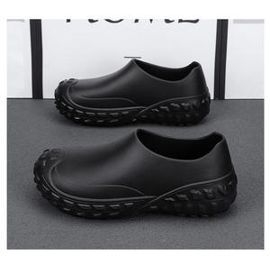 Popolare S162 uomo impermeabile Martin Slip-On Casual Chef EVA pelle scarpe da lavoro antiscivolo protezione del lavoro - Product Image 6