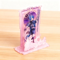 Support de présentation en acrylique, support pour photos souvenirs, image numérique holographique, époxy transparent, promotionnel, vente en gros, personnalisé