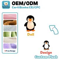 Peluche de pingüino suave y adorable, personalizado al por mayor, con función de calentador de manos, certificado CPC CE, ODM OEM