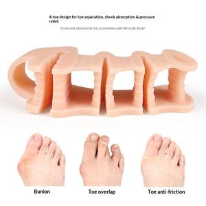 Separadores ortopédicos de gel de silicona dura al por mayor para dedos del pie, espaciadores para hallux valgus, correctores de pie en martillo y dedos superpuestos - Product Image 6