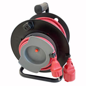 Enrouleur de câble rétractable multifonction <span class=keywords><strong>étanche</strong></span> IP44 longue durée, <span class=keywords><strong>rallonge</strong></span> <span class=keywords><strong>électrique</strong></span> Schuko - Product Image 1