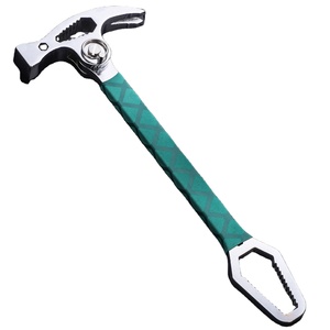 Martillo de garra de grado industrial forjado en una sola pieza de acero con alto contenido de manganeso, mango recubierto de PVC y 30 cm de longitud - Product Image 1