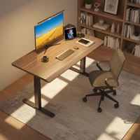 Cadre de bureau électrique réglable en hauteur à double moteur, colonne à 3 niveaux pour bureau à domicile, avec fonction mémoire