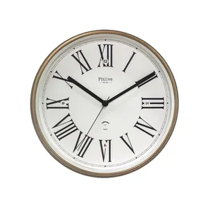 Groothandel Vintage Roman Nummer Oem Odm Quartz Wandklokken 8.7 Inch Decoratie Indoor Aangepaste Klok