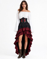 Piratenkostüme Party Herren Damen Piratenkostüm Fabrik Halloween Großhandel Cosplay Halloween 3-teiliges Set Erwachsene