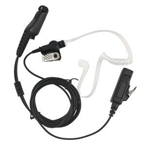 PMLN8341 Radio bidirectionnelle portable, casque invisible à double fil, bouton PTT pour talkie-walkie MOTOROLA R7 FKP R7 NKP R7A - Product Image 1