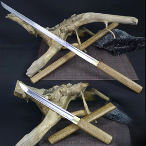 <span class=keywords><strong>Espadas</strong></span> Artesanales Longquan Hechas a Mano con Mango <span class=keywords><strong>de</strong></span> Madera <span class=keywords><strong>de</strong></span> Ala <span class=keywords><strong>de</strong></span> Pollo <span class=keywords><strong>de</strong></span> Alta Calidad, 51 cm, Estilo Simple, Wakizashi, Regalo <span class=keywords><strong>para</strong></span> Niño, Artesanía <span class=keywords><strong>de</strong></span> Defensa Personal - Product Image 1