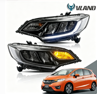 Conjunto de Faros LED de Fábrica con Certificación DOT, Piezas de Iluminación Automotriz para Honda Fit Jazz EX L LX DX Sport 2014-2021