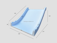 Grand toboggan en plastique et fibre de verre pour parc d'attractions extérieur, équipement de terrain de jeu pour enfants, écoles, maisons, terrains de jeux publics KANGYA