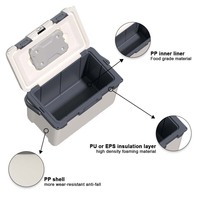 Refroidisseur de boisson de vaccin d'insuline de réfrigération de haute qualité 20L refroidisseur réutilisable avec sac de glace réutilisable pour l'hôpital de pique-nique