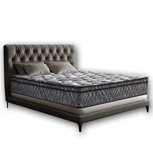 Materasso a molle Black Label da 25 cm con molle insacchettate singolarmente, topper in memory foam, design arrotolabile e compresso, tessuto a maglia per camera da letto - Product Image 5