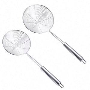 Cuillère passoire en fil d'acier inoxydable pour cuisine, ustensile de cuisson, passoire à pâtes - Product Image 1
