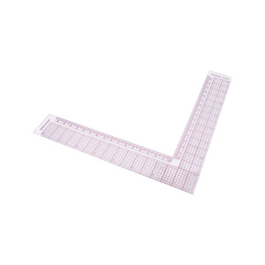 Regla de ángulo recto 5808 tipo L de metal para la elaboración de patrones de costura - Product Image 2