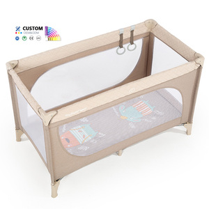 Bán Buôn Có Thể Gập Lại Xách Tay Bé Cũi Giường Cũi Trẻ Em Kid Hàng Rào Bé Trò Chơi Giường Du Lịch Cũi Bé Playard Ngủ Cái Nôi Giường - Product Image 3