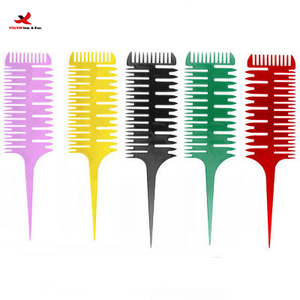 Peine de Salón en Forma de Espina de Pescado con Descuento, Herramienta de Coloración Resistente al Calor, Mango de Plástico, Cepillo de Cola Puntiaguda - Product Image 1