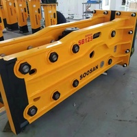 SOOSAN SB125 Excavatrices de grande taille, accessoires marteaux hydrauliques de type supérieur, garantie 1 an avec burin de rechange gratuit inclus