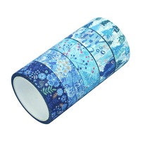 Ensemble de rubans Washi style nordique Serene Snow pour les artisans DIY, éléments de Noël et de l'hiver, papier Washi pour la décoration artisanale hivernale