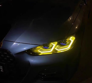 Đèn pha laser màu kép SJC cho BMW 4 Series G22 <span class=keywords><strong>G23</strong></span> G26 G80 g82 420i 425i 430i m440i 2020 2023 màu trắng vàng DRL đầu đèn - Product Image 4