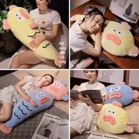 Peluche Canard Moche Super Douce, Poupée Attrayante, Coussin Long, Oreiller, Cadeau pour Filles, 31cm-50cm