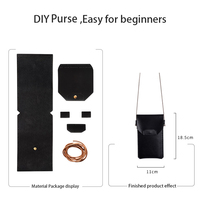 Sac à bandoulière pour téléphone portable fait main VANWOO, personnalisable ODM&OEM, sac à main tendance DIY, jouets à coudre, thème animaux et nature, 7-12 ans