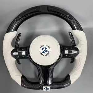Volante de Fibra de Carbono con Diodos LED Personalizado para BMW Serie <span class=keywords><strong>F</strong></span> M3 M4 M5 M8 F10 F30 F20 F80 F90 F82 F88 F32 F38 - Product Image 1