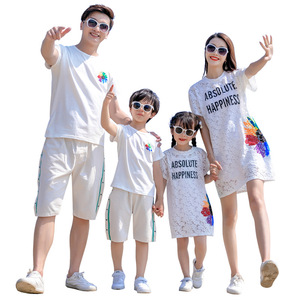 2023มาใหม่ฤดูร้อนวันหยุดครอบครัวเสื้อผ้าดอกไม้ชายหาดวันหยุดแม่และฉันเสื้อผ้ามินิฉันเสื้อผ้าครอบครัว - Product Image 5