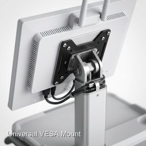 Compartiments verrouillables sur le chariot médical sécurisé Keling Medical Hospital protègent les données sensibles des patients. - Product Image 6