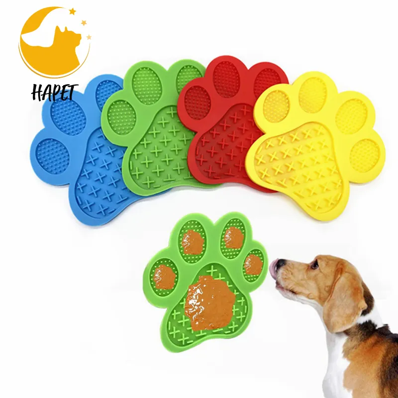 Silicone Dog Cat Pet Feeder Super Strong Suction Dog Lick Pad Durable Dog Licking Mat with Slow Feeder