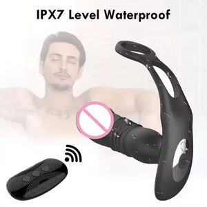 LOVE Electric Anal Plug with Double Rings APP & <b>Remote</b> <b>Control</b> <b>Vibrating</b> & Stretchable Functions Anal Sex Toys - Product Image 5