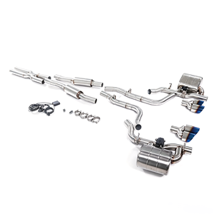 <span class=keywords><strong>Precio</strong></span> al por mayor: Sistema de escape Catback GFC con acabado cepillado y pulido, válvula electrónica, para <span class=keywords><strong>Dodge</strong></span> Challenger 3.6L V6, tubo intermedio y escape trasero con puntas cuádruples azules - Product Image 4